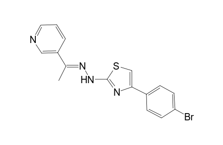 (E)-4-(4-Bromophenyl)-2-[2-(1-(pyridin-3-yl)ethylidene)-hydrazinyl]thiazole