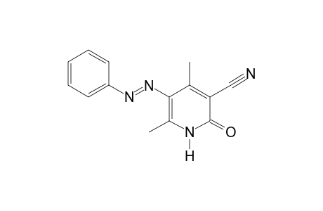 1,2-DIHYDRO-4,6-DIMETHYL-2-OXO-5-(PHENYLAZO)NICOTINONITRILE