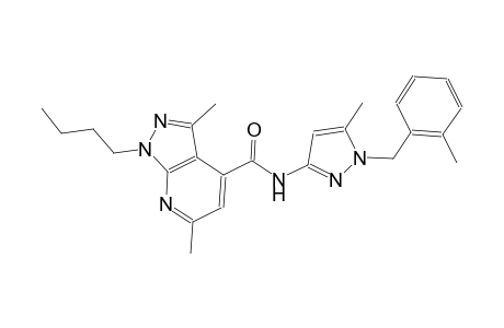 1-butyl-3,6-dimethyl-N-[5-methyl-1-(2-methylbenzyl)-1H-pyrazol-3-yl]-1H-pyrazolo[3,4-b]pyridine-4-carboxamide