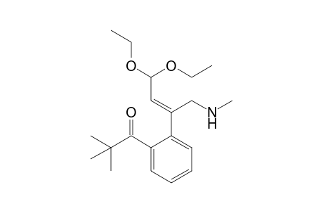 1-[2-[(Z)-3,3-diethoxy-1-(methylaminomethyl)prop-1-enyl]phenyl]-2,2-dimethyl-propan-1-one