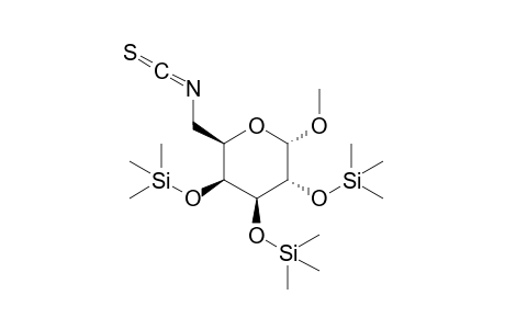 Methyl 6-deoxy-6-isothiocyanato-2,3,4-tri-O-trimethylsilyl-.alpha.-D-galactopyranoside