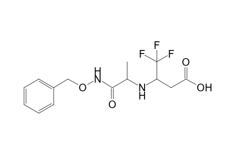 3-(Trifluoromethyl)-5-[(benzyloxy)aminocarbonyl]-4-azahexanoic acid