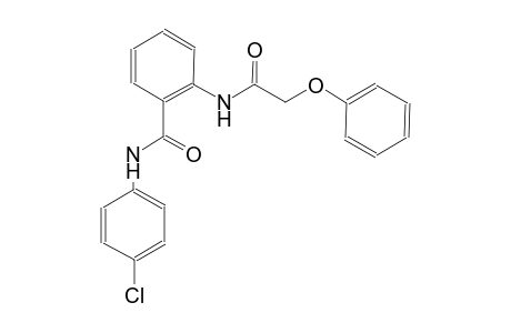 N-(4-chlorophenyl)-2-[(phenoxyacetyl)amino]benzamide