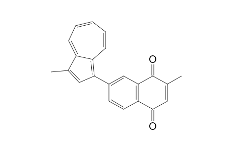 1,4-Naphthalenedione, 2-methyl-7-(3-methyl-1-azulenyl)-