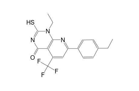 pyrido[2,3-d]pyrimidin-4(1H)-one, 1-ethyl-7-(4-ethylphenyl)-2-mercapto-5-(trifluoromethyl)-