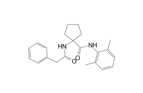 Cyclopentane-1-carboxamide, 1-(1-oxo-2-phenylethylamino)-N-(2,6-dimethylphenyl)-