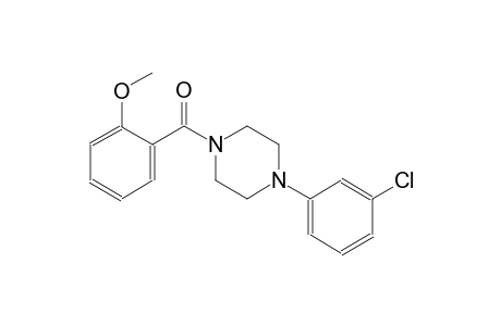 1-(3-chlorophenyl)-4-(2-methoxybenzoyl)piperazine