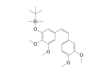 tert-Butyl-[5-[(Z)-2-(3,4-dimethoxyphenyl)ethenyl]-2,3-dimethoxy-phenoxy]-dimethyl-silane