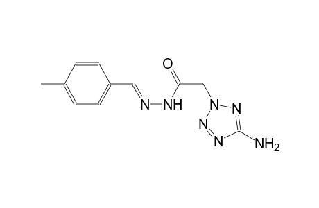 2-(5-amino-2H-tetraazol-2-yl)-N'-[(E)-(4-methylphenyl)methylidene]acetohydrazide