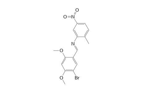 N-[(E)-(5-Bromo-2,4-dimethoxyphenyl)methylidene]-2-methyl-5-nitroaniline