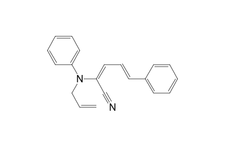 (2E,4E)-2-(N-allylanilino)-5-phenyl-2,4-pentadienenitrile