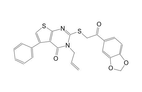 thieno[2,3-d]pyrimidin-4(3H)-one, 2-[[2-(1,3-benzodioxol-5-yl)-2-oxoethyl]thio]-5-phenyl-3-(2-propenyl)-