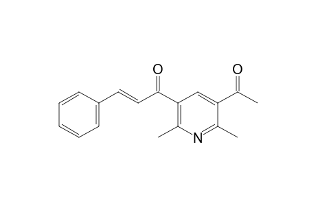 (E)-1-(5-acetyl-2,6-dimethyl-3-pyridinyl)-3-phenyl-2-propen-1-one