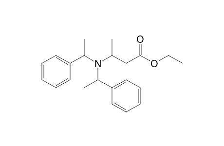 Ethyl 3-[N,N'-bis(1'-phenylethyl)amino]butanoate