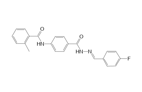 Benzamide, 2-methyl-N-[4-(4-fluorobenzylidenhydrazinocarbonyl)phenyl]-