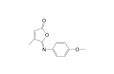 5-[(p-methoxyphenyl)imino]-4-methyl-2(5H)-furanone