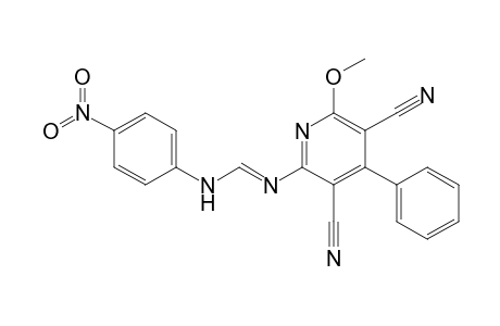 3,5-Dicyano-4-phenyl-2-[(p-nitrophenylamino)methyleneamino]-6-methoxypyridine