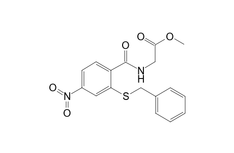 (2-Benzylsulfanyl-4-nitro-benzoylamino)-acetic acid methyl ester