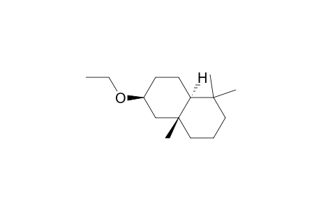 (+-)-6.beta.-ethoxy-1,2,3,4,4a,5,6,7,8,8a.alpha.-decahydro-1,1,4a.beta.-trimethylnaphthalene