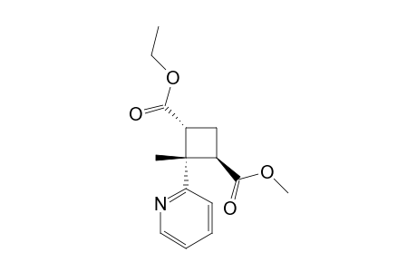 4-ALPHA-ETHOXYCARBONYL-2-BETA-METHOXYCARBONYL-1-BETA-METHYL-1-ALPHA-(2-PYRIDYL)-CYCLOBUTANE