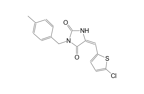 (5E)-5-[(5-chloro-2-thienyl)methylene]-3-(4-methylbenzyl)-2,4-imidazolidinedione