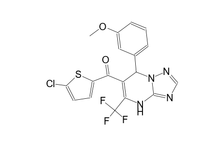 (5-chloro-2-thienyl)[7-(3-methoxyphenyl)-5-(trifluoromethyl)-4,7-dihydro[1,2,4]triazolo[1,5-a]pyrimidin-6-yl]methanone