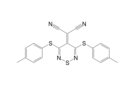 [3,5-Bis(4-methylphenylthio)-4H-1,2,6-thiadiazin-4-ylidene]propanedinitrile