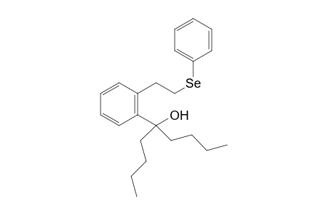 5-[2-[2-(Phenylselanyl)ethyl]phenyl]nonan-5-ol