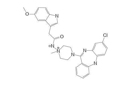 1-[4-(8-CHLORO-5H-DIBENZO-[B,E]-[1,4]-DIAZEPIN-11-YL)-1-METHYLHEXAHYDROPYRAZIN-1-IUM]-1-(5-METHOXY-1H-INDOL-3-YL)-ACETIMIDE