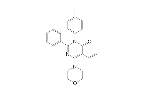 3-(4-METHYLPHENYL)-6-MORPHOLINO-2-PHENYL-5-VINYL-4(3H)-PYRIMIDINONE