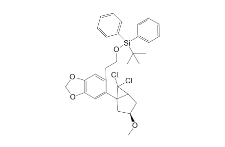 tert-Butyl(2-(6-((3R)-6,6-dichloro-3-methoxybicyclo[3.1.0]hexan-1-yl)benzo[d][1,3]dioxol-5-yl)ethoxy)diphenylsilane