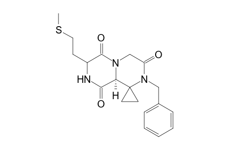 (9a' S)-2'-Benzyl-7'-[2"-(methylthio)ethyl]octahydro-spiro(cyclopropane-1,1'-[2H]-pyrazino[1,2-a]pyrazine-3',6',9'-trione
