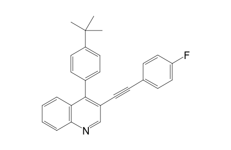 4-[4-(tert-Butyl)phenyl]-3-[(4-fluorophenyl)ethynyl]quinoline