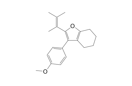 3-(4-Methoxyphenyl)-2-(3-methylbut-2-en-2-yl)-4,5,6,7-tetrahydrobenzofuran
