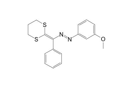 (E)-1-((1,3-Dithian-2-ylidene)(phenyl)methyl)-2-(3-methoxyphenyl)diazene