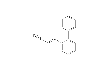 (E)-3-(2-phenylphenyl)-2-propenenitrile