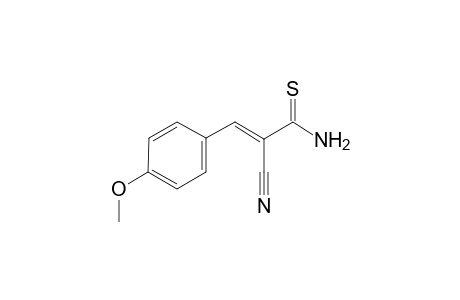 (E)-2-cyano-3-(4-methoxyphenyl)-2-propenethioamide