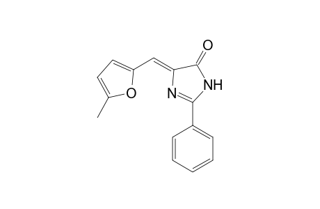 (5Z)-5-[(5-methyl-2-furanyl)methylidene]-2-phenyl-1H-imidazol-4-one