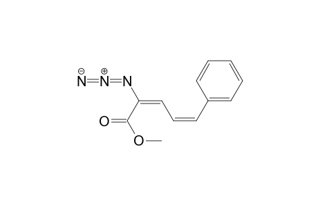 2,4-Pentadienoic acid, 2-azido-5-phenyl-, methyl ester