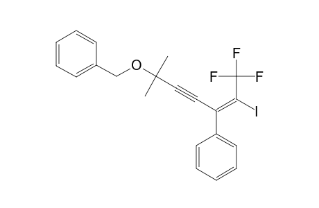 (E)-6-BENZYLOXY-1,1,1-TRIFLUORO-2-IODO-6-METHYL-3-PHENYL-2-HEPTEN-4-YNE