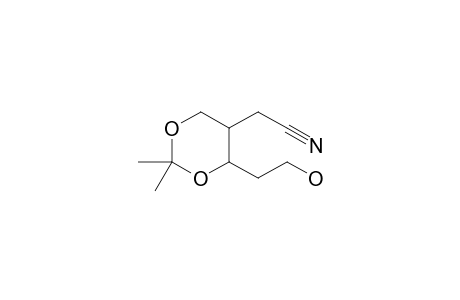 2,2-Dimethyl-5-cyanomethyl-6-(2-hydroxyethyl)-1,3-dioxane