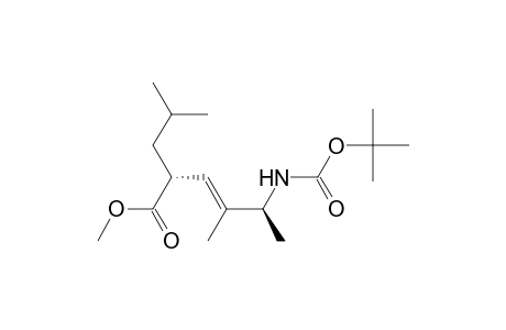 Methyl (2R,3E,5S)-5-[(1,1-Dimethylethoxy)methanamido]-2-(2-methylpropyl)-4-methyl-3-hexenoate