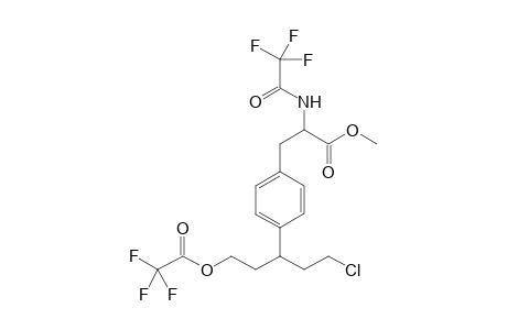 methyl 3-[4-[1-(2-chloroethyl)-3-(2,2,2-trifluoroacetyl)oxy-propyl]phenyl]-2-[(2,2,2-trifluoroacetyl)amino]propanoate