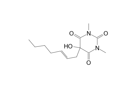 5-[(E)-hept-2-enyl]-1,3-dimethyl-5-oxidanyl-1,3-diazinane-2,4,6-trione