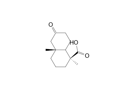 1-Naphthalenecarboxylic acid, decahydro-1,4a-dimethyl-6-oxo-, [1S-(1.alpha.,4a.alpha.,8a.beta.)]-