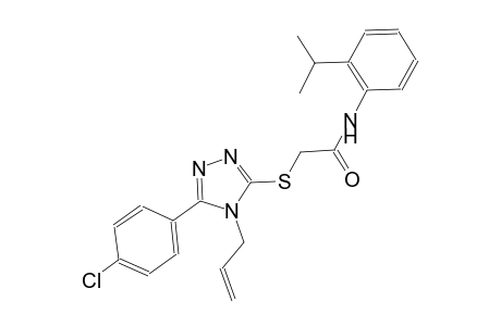 2-{[4-allyl-5-(4-chlorophenyl)-4H-1,2,4-triazol-3-yl]sulfanyl}-N-(2-isopropylphenyl)acetamide