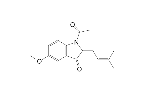 1-Acetyl-5-methoxy-2-(3-methylbut-2-enyl)-2H-indol-3-one
