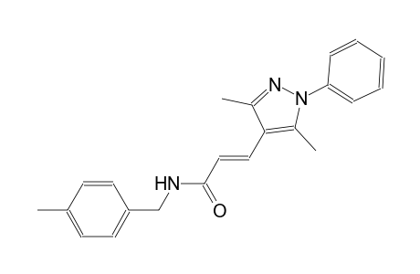 (2E)-3-(3,5-dimethyl-1-phenyl-1H-pyrazol-4-yl)-N-(4-methylbenzyl)-2-propenamide