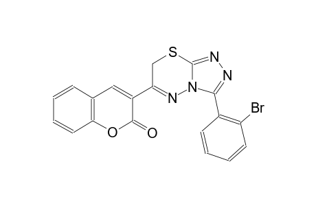 3-[3-(2-bromophenyl)-7H-[1,2,4]triazolo[3,4-b][1,3,4]thiadiazin-6-yl]-2H-chromen-2-one