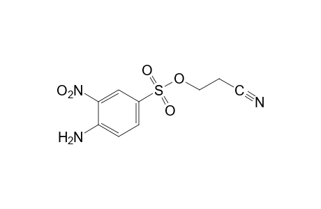 4-amino-3-nitrobenzenesulfonic acid, 2-cyanoethyl ester
